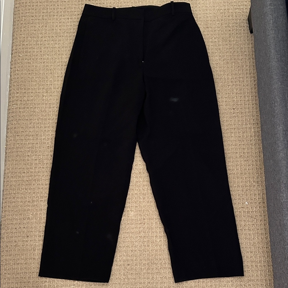 Black High Straight Pants